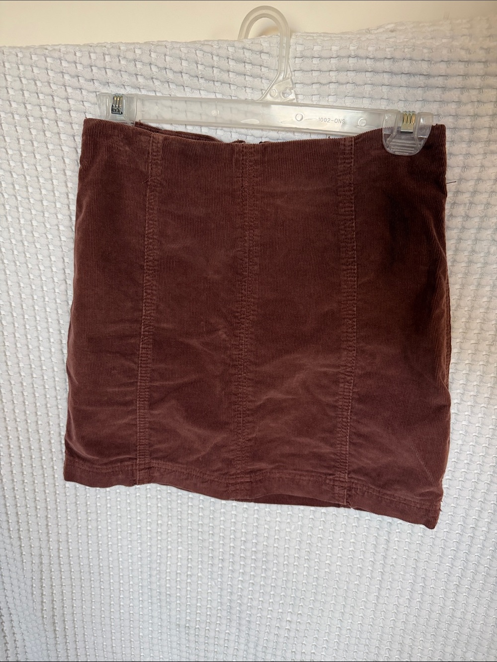 Free People Rust Brown Corduroy Mini Skirt
